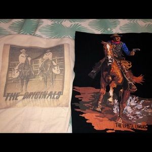 Tee shirts both size medium $25 each